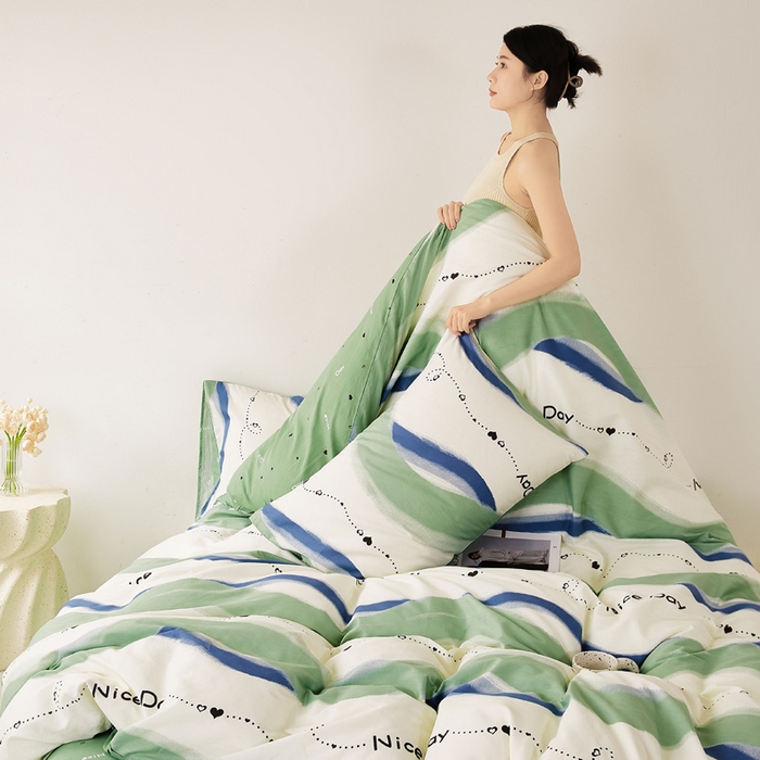 91家纺网 家纺一手货源 找家纺 潮邦创意家居 2025特价春夏新款13070全棉四件套 【第一批】 快乐时光