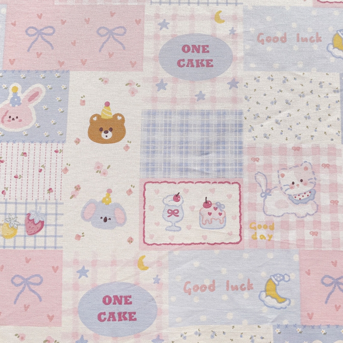 91家纺网 家纺一手货源 找家纺 春雨家居 2025新款春夏卡通印花全棉单床笠 甜心乐园