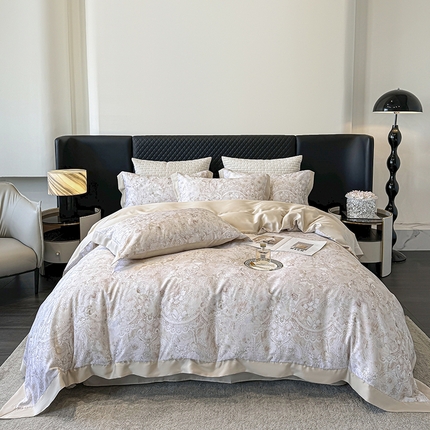 91家纺网 家纺一手货源 找家纺 （总）迷尚家居 2025新款100%莱赛尔数码印花四件套