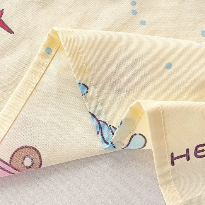 91家纺网 家纺一手货源 找家纺 春雨家居 2025新款春夏卡通印花全棉单床单 可爱颂