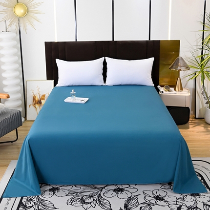 91家纺网 家纺一手货源 找家纺 （总）梵巢2025新款(高克重）水洗棉床单三件套，纯色床单，磨毛床单
