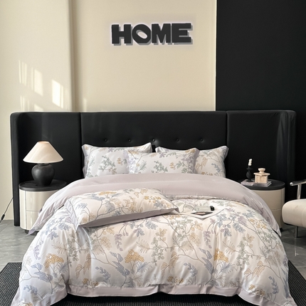 91家纺网 家纺一手货源 找家纺 （总）迷尚家居 2025新款100%莱赛尔数码印花四件套