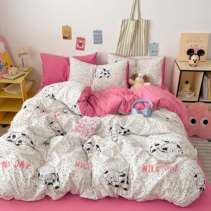 91家纺网 家纺一手货源 找家纺 （总）卡斯诺家纺馆 2025新款水洗云朵棉四件套【下载文件夹包含买家秀】