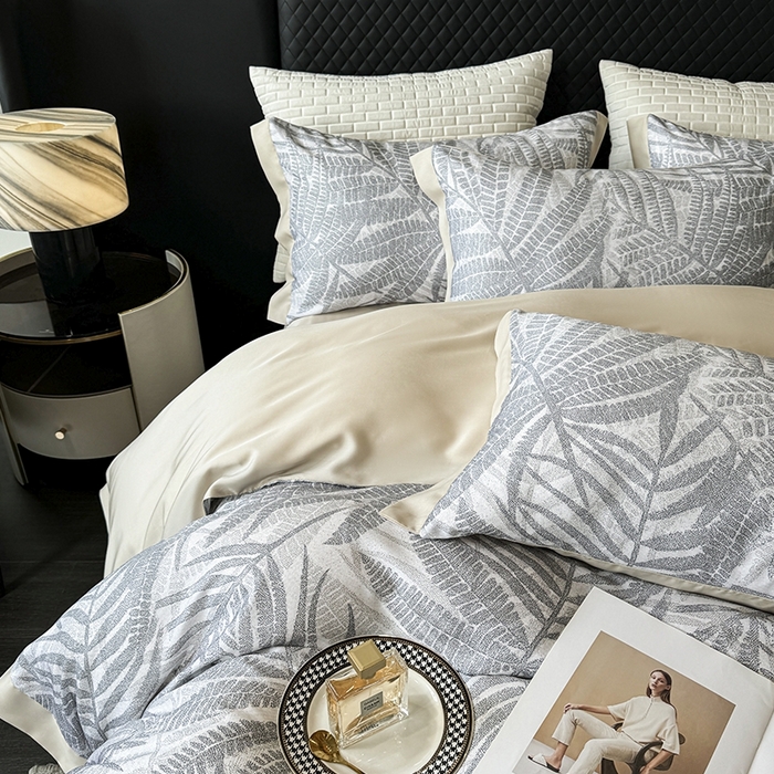 91家纺网 家纺一手货源 找家纺 迷尚家居 2025新款100%莱赛尔数码印花四件套 扶光