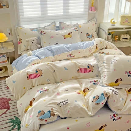 91家纺网 家纺一手货源 找家纺 （总）春雨家居 2025新款春夏卡通印花全棉单被套