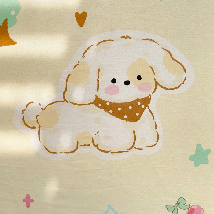 91家纺网 家纺一手货源 找家纺 春雨家居 2025新款春夏卡通印花全棉单枕套 13.萌趣乐园