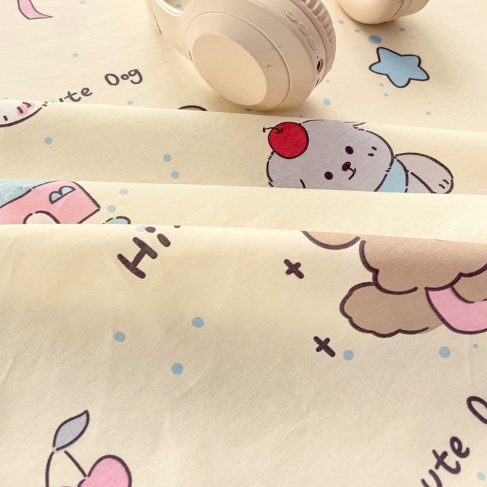 91家纺网 家纺一手货源 找家纺 春雨家居 2025新款春夏卡通印花全棉单枕套 4.可爱颂