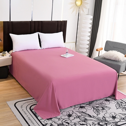 91家纺网 家纺一手货源 找家纺 （总）梵巢2025新款（高克重）水洗棉纯色单品床单（风格一），纯色床单，磨毛床单