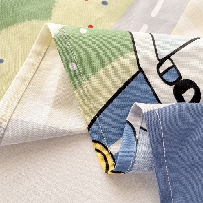 91家纺网 家纺一手货源 找家纺 春雨家居 2025新款春夏卡通印花全棉单床单 汽车世界