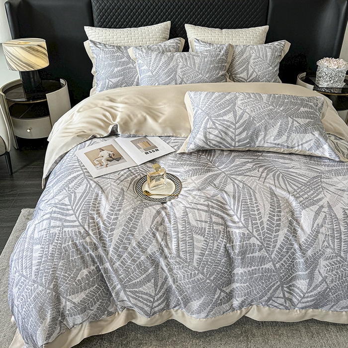 91家纺网 家纺一手货源 找家纺 迷尚家居 2025新款100%莱赛尔数码印花四件套 扶光