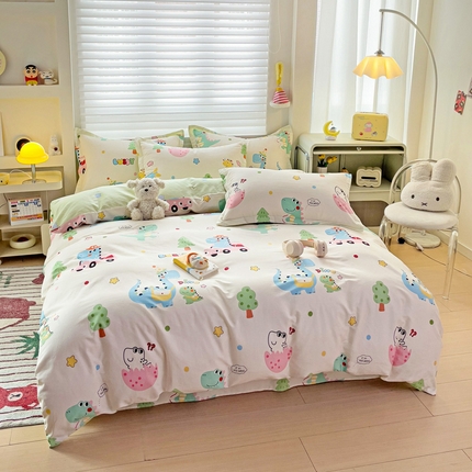 91家纺网 家纺一手货源 找家纺 （总）春雨家居 2026新款春夏卡通印花全棉四件套