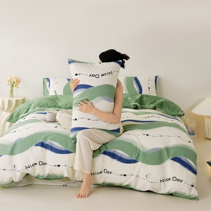 91家纺网 家纺一手货源 找家纺 潮邦创意家居 2025特价春夏新款13070全棉四件套 【第一批】 快乐时光