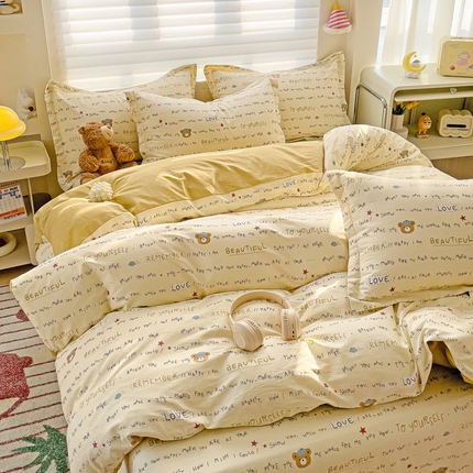 91家纺网 家纺一手货源 找家纺 （总）春雨家居 2025新款春夏卡通印花全棉单被套