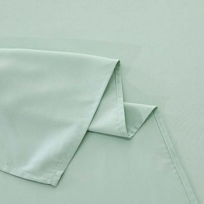 91家纺网 家纺一手货源 找家纺 梵巢2025新款水洗棉床单三件套 嫩绿
