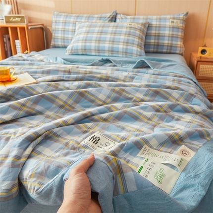 91家纺网 家纺一手货源 找家纺 （总）招财星家纺 2025新款无印风新疆棉夏被夏凉被空调被可机洗直播可过质检