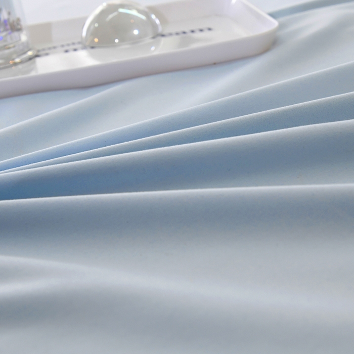 91家纺网 家纺一手货源 找家纺 梵巢2025新款水洗棉纯色单品枕套 浅天蓝