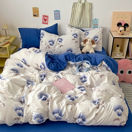 91家纺网 家纺一手货源 找家纺 （总）卡斯诺家纺馆 2025新款水洗云朵棉四件套【下载文件夹包含买家秀】