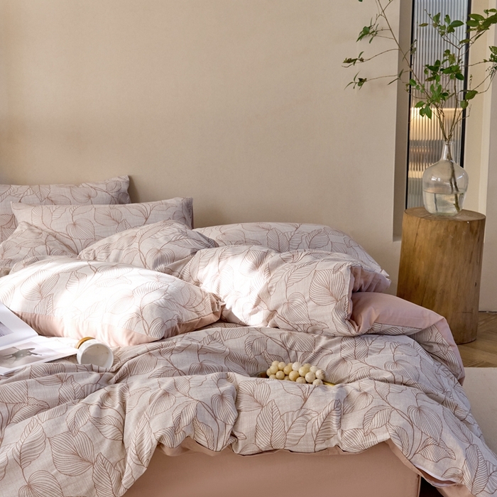 91家纺网 家纺一手货源 找家纺 久典2025 60支色织三层大提花基础款四件套 春亦