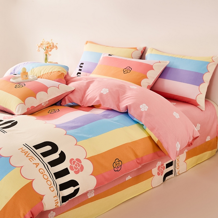 91家纺网 家纺一手货源 找家纺 潮邦创意家居 2025特价春夏新款13070全棉四件套 【第一批】 偶遇时光