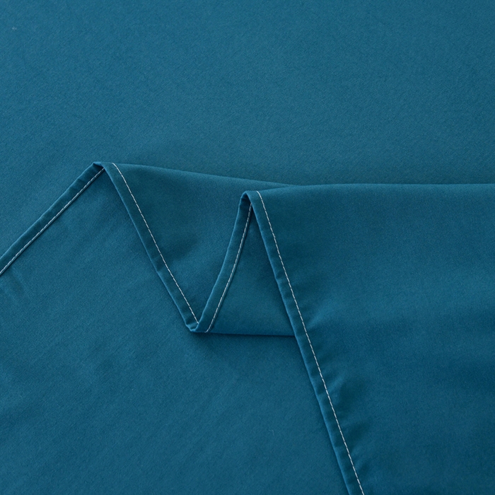 91家纺网 家纺一手货源 找家纺 梵巢2025新款水洗棉床单三件套 海青