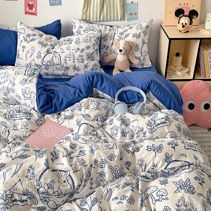 91家纺网 家纺一手货源 找家纺 卡斯诺家纺馆 2025新款水洗云朵棉四件套【下载文件夹包含买家秀】 涂鸭日记