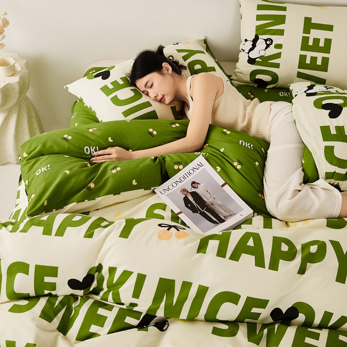 91家纺网 家纺一手货源 找家纺 潮邦创意家居 2025特价春夏新款13070全棉四件套 【第一批】 功夫熊猫