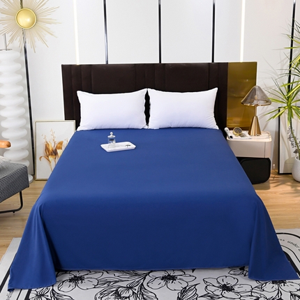 91家纺网 家纺一手货源 找家纺 （总）梵巢2025新款(高克重）水洗棉床单三件套，纯色床单，磨毛床单