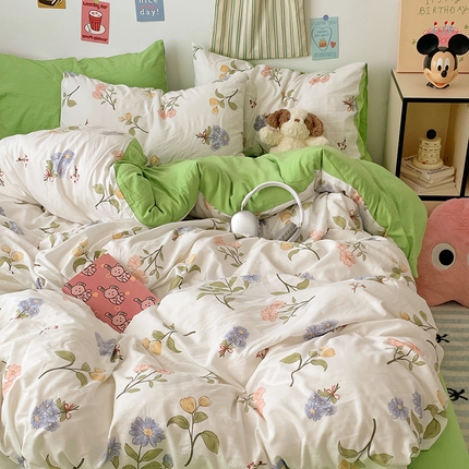 91家纺网 家纺一手货源 找家纺 （总）卡斯诺家纺馆 2025新款水洗云朵棉四件套【下载文件夹包含买家秀】