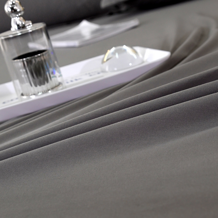 91家纺网 家纺一手货源 找家纺 梵巢2025新款水洗棉纯色单品枕套 银灰