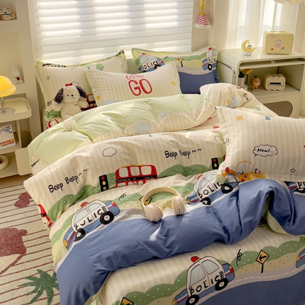 91家纺网 家纺一手货源 找家纺 （总）春雨家居 2025新款春夏卡通印花全棉单被套