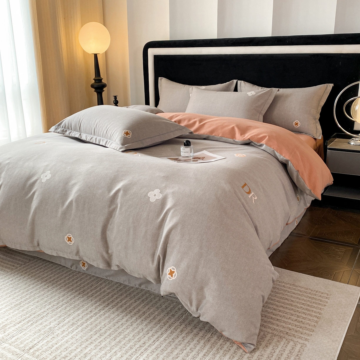 91家纺网 家纺一手货源 找家纺 大吉  2024新款加厚喷气全棉磨毛被套 蒂娜