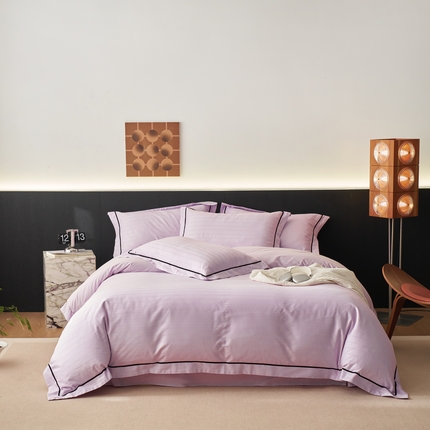 91家纺网 家纺一手货源 找家纺 （总）三朵全棉60S贡缎长绒棉大提花四件套-柏林系列