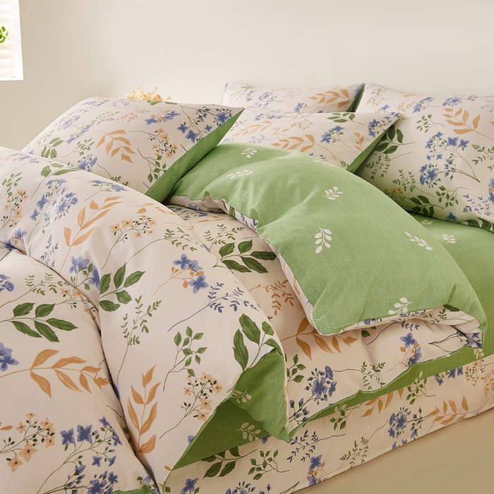 91家纺网 家纺一手货源 找家纺 潮邦创意家居 2025特价春夏新款13070全棉四件套 【第一批】 春意盎然