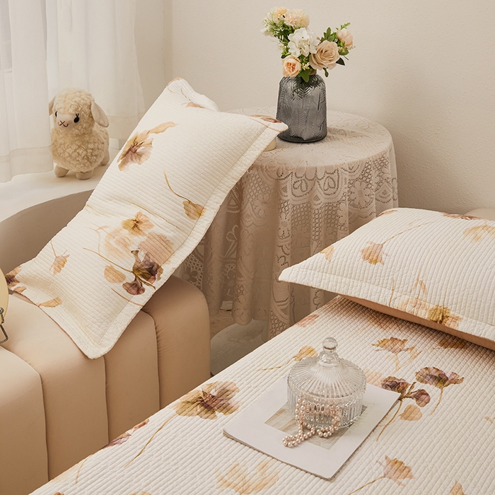 91家纺网 家纺一手货源 找家纺 （总）莎果家纺 2025新款双面全棉数码印花大尺寸2.3*2.5米床盖三件套