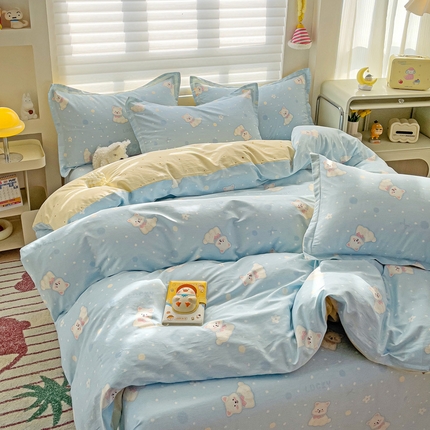 91家纺网 家纺一手货源 找家纺 （总）春雨家居 2025新款春夏卡通印花全棉单被套