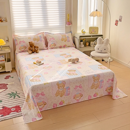 91家纺网 家纺一手货源 找家纺 （总）春雨家居 2025新款春夏卡通印花全棉单床单