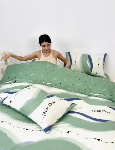 91家纺网 家纺一手货源 找家纺 潮邦创意家居 2025特价春夏新款13070全棉四件套 【第一批】 快乐时光