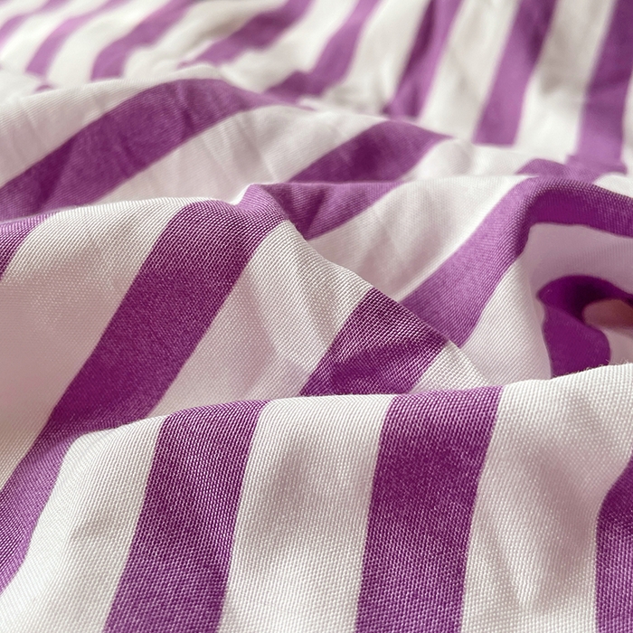 91家纺网 家纺一手货源 找家纺 卡斯诺家纺馆 2025新款水洗云朵棉四件套【下载文件夹包含买家秀】 甜辣风-酱紫条