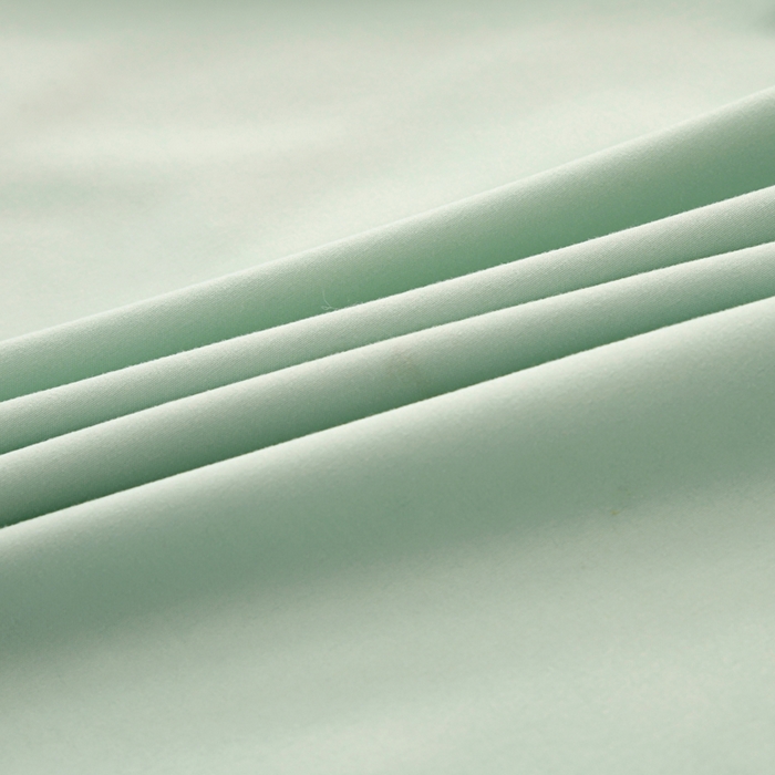 91家纺网 家纺一手货源 找家纺 梵巢2025新款水洗棉纯色单床笠 浅豆绿