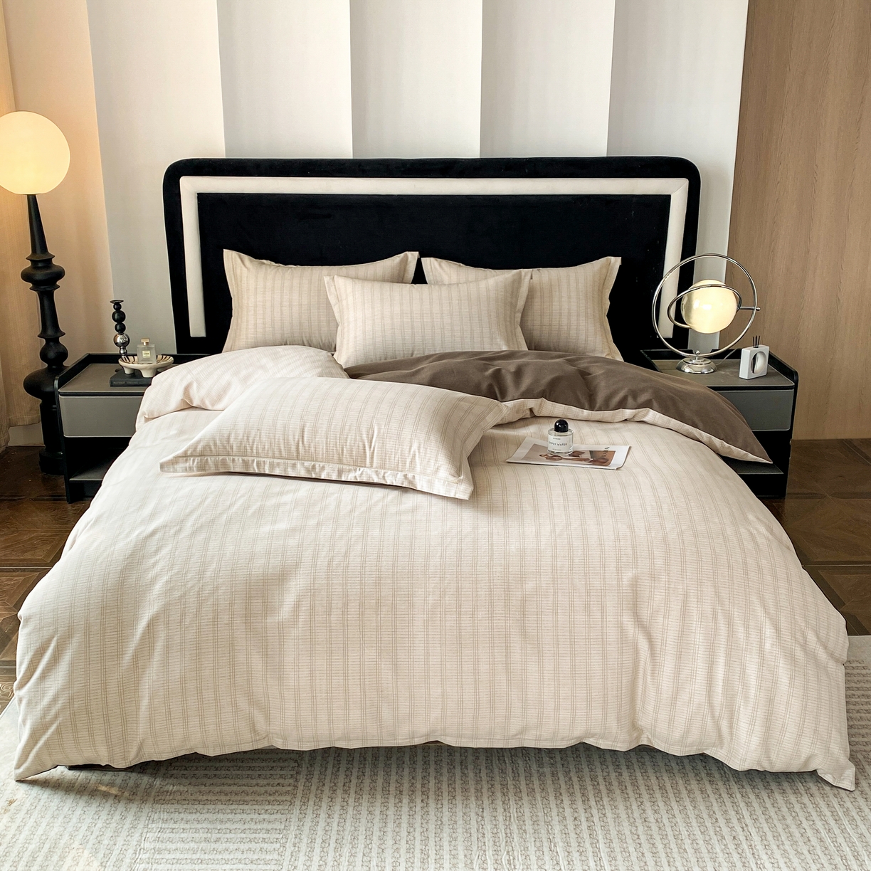 91家纺网 家纺一手货源 找家纺 大吉  2024新款加厚喷气全棉磨毛被套 米勒