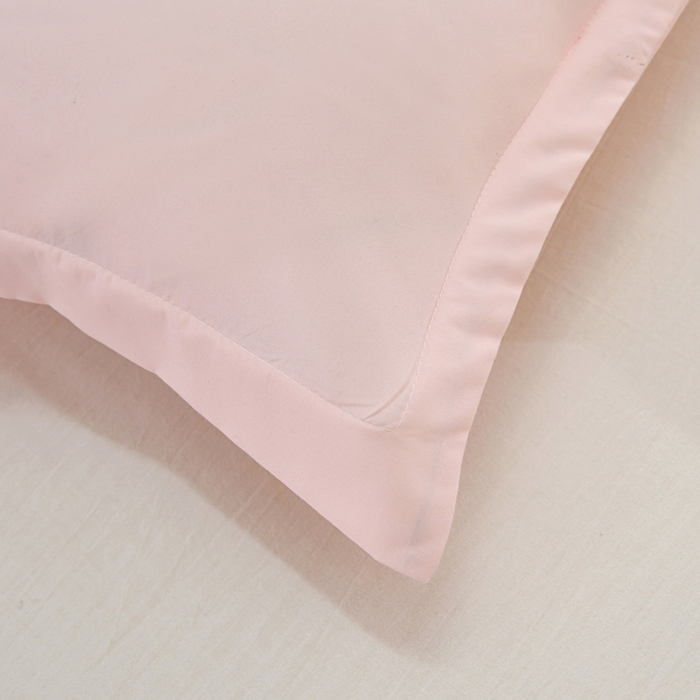 91家纺网 家纺一手货源 找家纺 梵巢2025新款水洗棉纯色单品枕套 浅玉