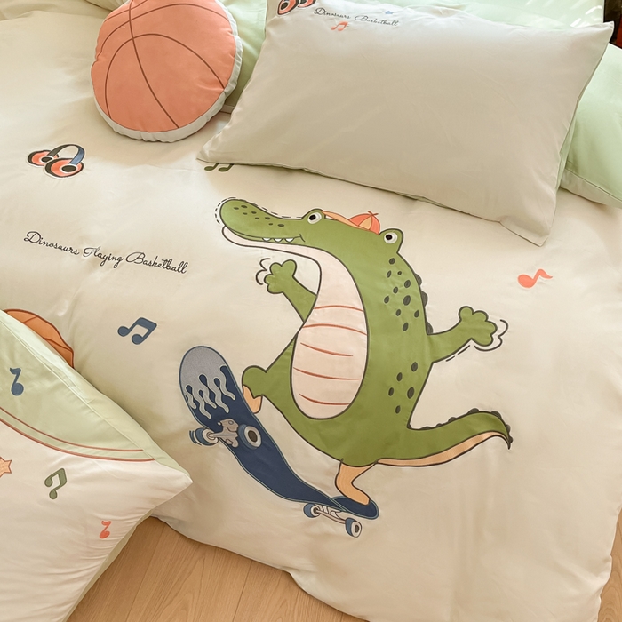 91家纺网 家纺一手货源 找家纺 （总）博雅 2025新款全棉贴布绣卡通四件套