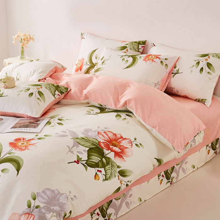 91家纺网 家纺一手货源 找家纺 潮邦创意家居 2025特价春夏新款13070全棉四件套 【第一批】 国色天香