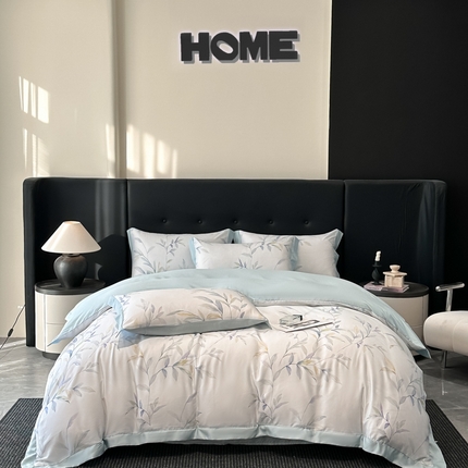 91家纺网 家纺一手货源 找家纺 （总）迷尚家居 2025新款100%莱赛尔数码印花四件套