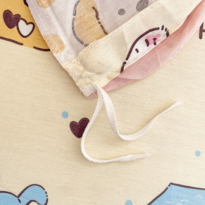 91家纺网 家纺一手货源 找家纺 春雨家居 2025新款春夏卡通印花全棉单被套 可爱颂