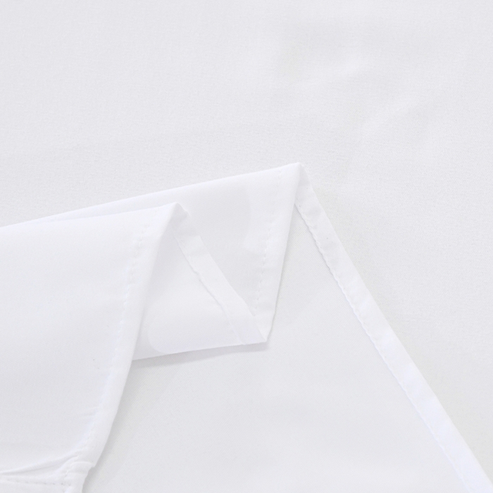 91家纺网 家纺一手货源 找家纺 梵巢2025新款水洗棉床单三件套 纯白