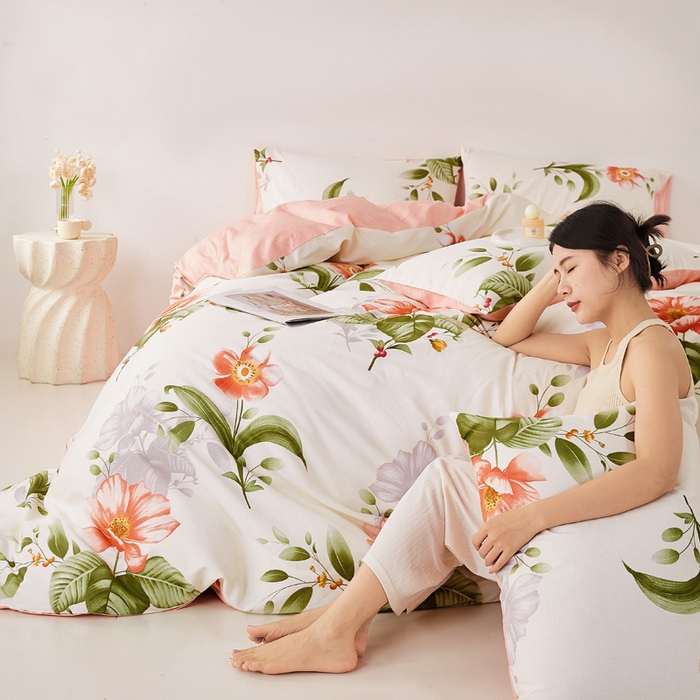 91家纺网 家纺一手货源 找家纺 潮邦创意家居 2025特价春夏新款13070全棉四件套 【第一批】 国色天香