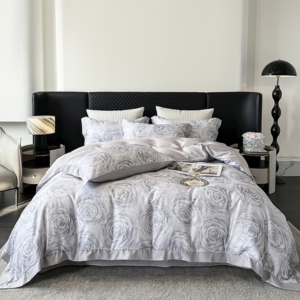 91家纺网 家纺一手货源 找家纺 （总）迷尚家居 2025新款100%莱赛尔数码印花四件套