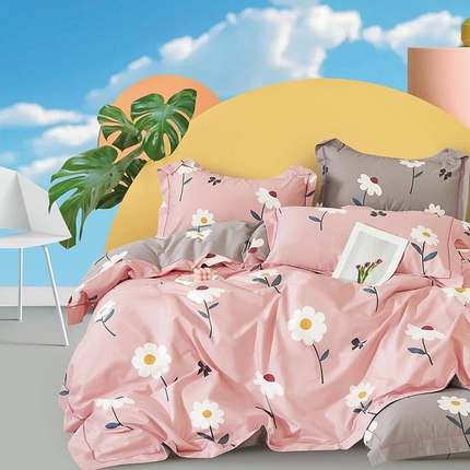 91家纺网 家纺一手货源 找家纺 （总）磨毛世家家纺 2025新款13372铂金凯丽四件套-实体花色