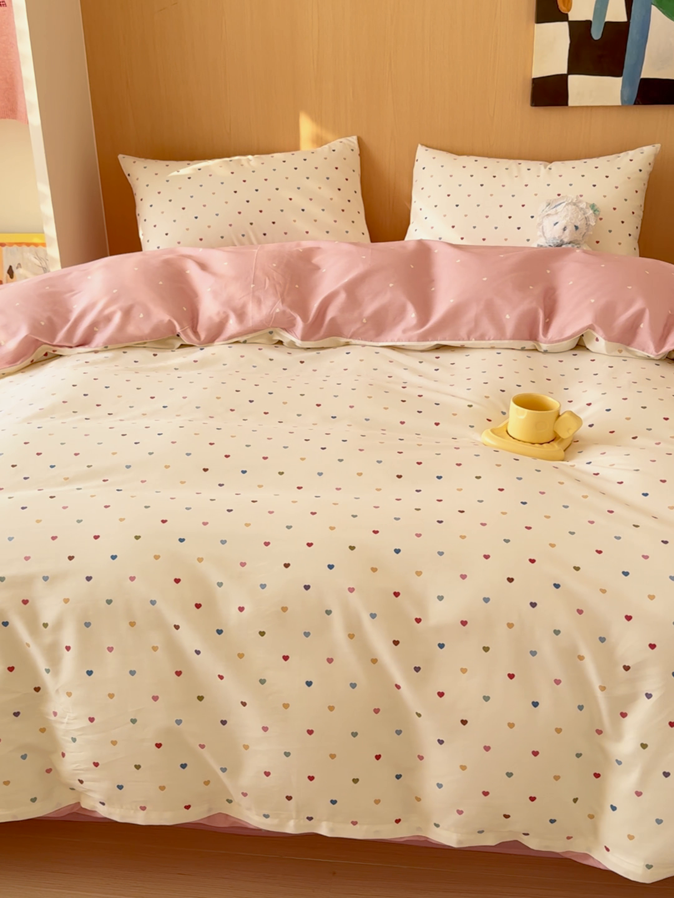 91家纺网 家纺一手货源 找家纺 （总）感遇全棉软萌清新四件套